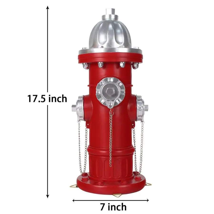 Dog Fire Hydrant Garden Statue Indoor Outdoor Decor