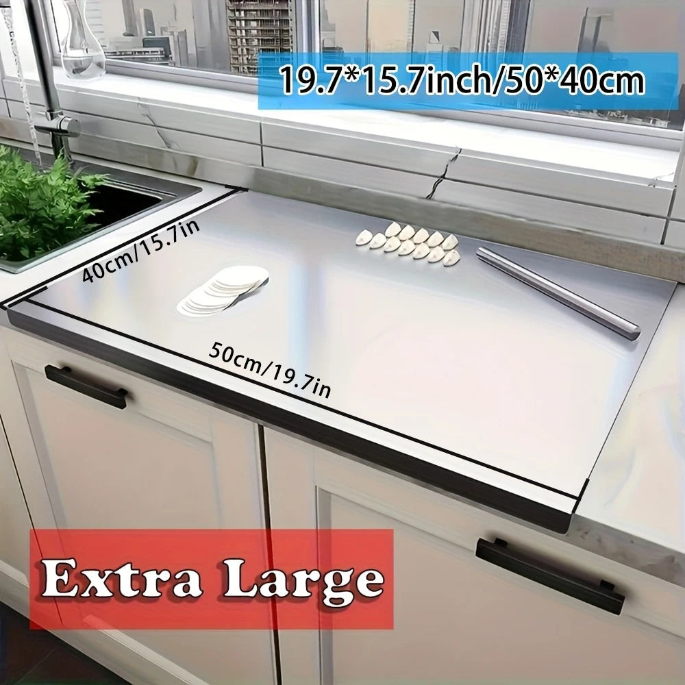 Stainless Steel Chopping Board For Kneading Dough And Prep