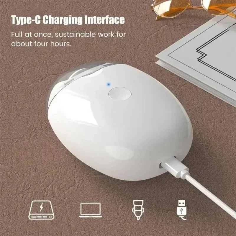 WITZIO Portable Mini Electric Nail Clipper Polisher With Light