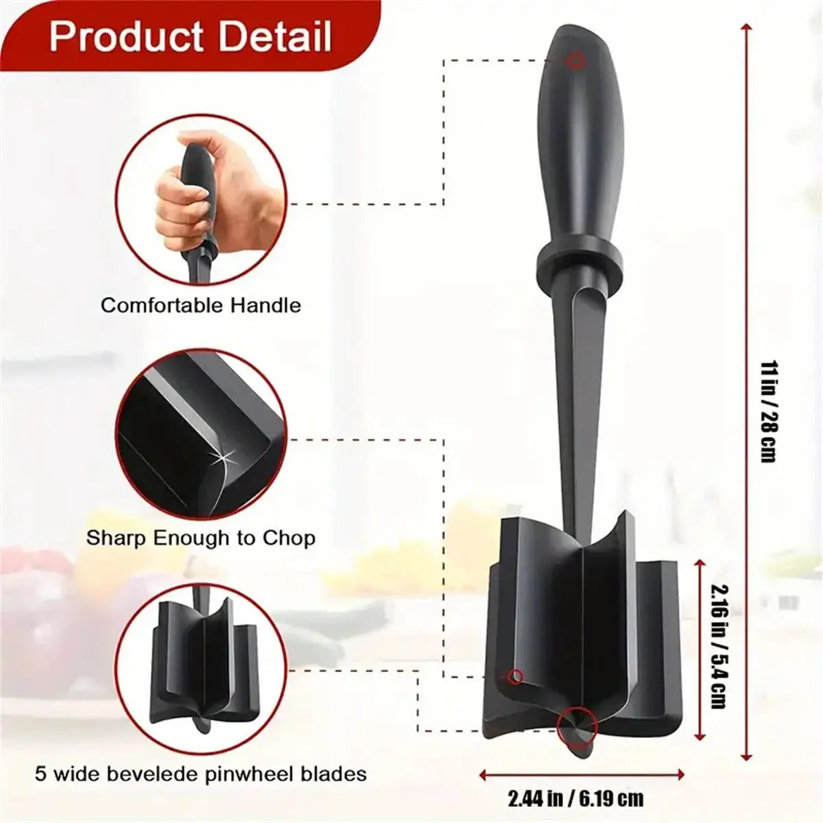 Meat Chopper And Shredder Heat Resistant Ground Beef Tool