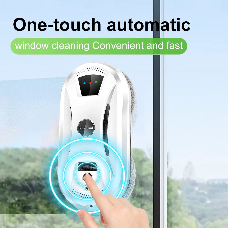 PuRuiKai Ultra Thin Window Cleaning Robot Vacuum With Remote Control For Home Use