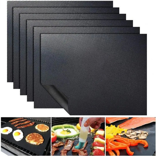 Nonstick BBQ Grill Mat Heat Resistant Reusable Outdoor Cooking