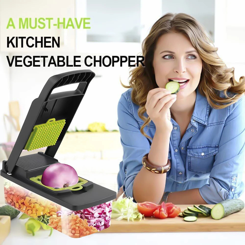 14 in 1 Multifunction Vegetable Chopper Shredder Slicer Kitchen Gadget