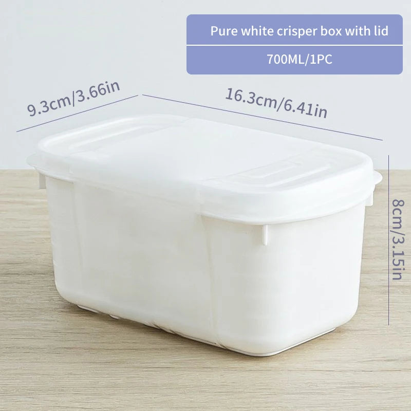 Food Grade Refrigerator Divided Storage Box for Fruits and Vegetables