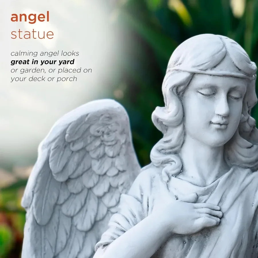 Calming Angel Statue Yard Art For Outdoor Garden Decor