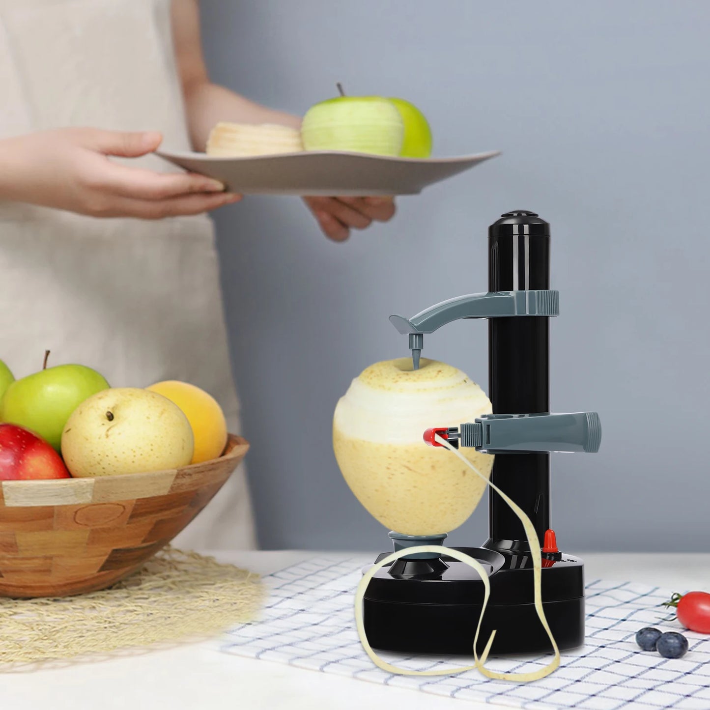 Electric Vegetable Peeler Multifunction Automatic Rotating Kitchen Tool