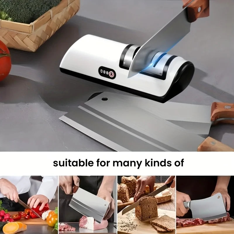 Kitchen Electric Knife Sharpener Multifunctional Automatic Professional