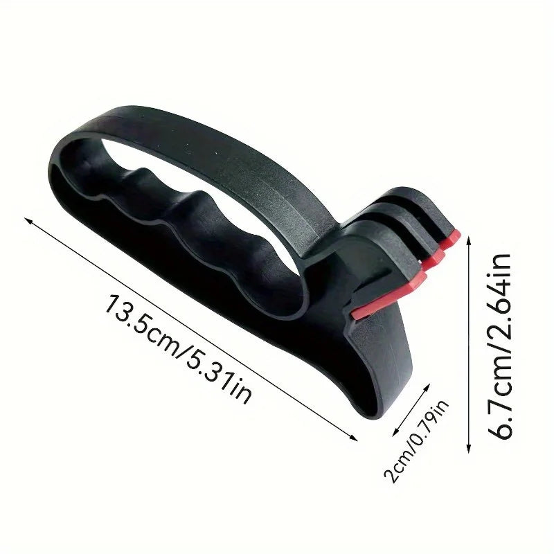 Lightweight Ergonomic Knife And Scissors Sharpener With V Grind System