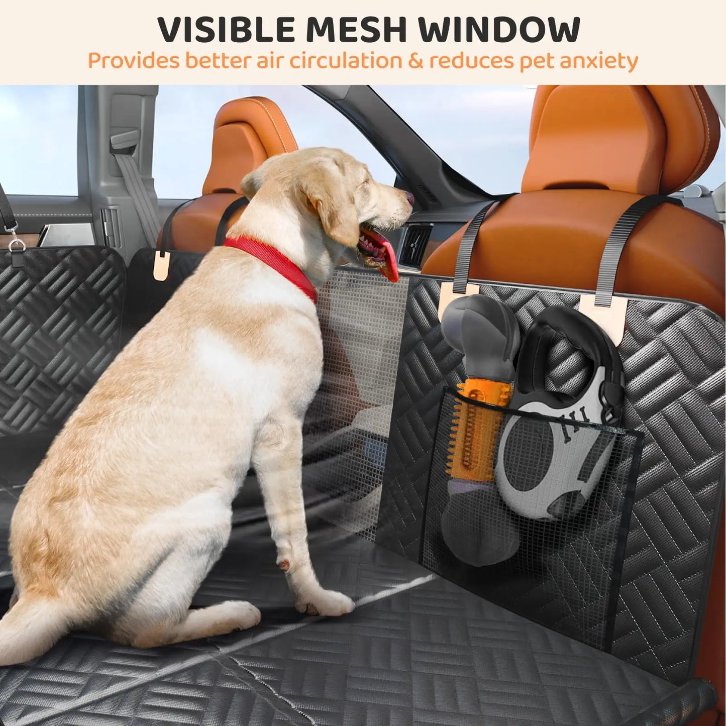 Back Seat Dog Hammock Cover For Cars And SUVs Washable