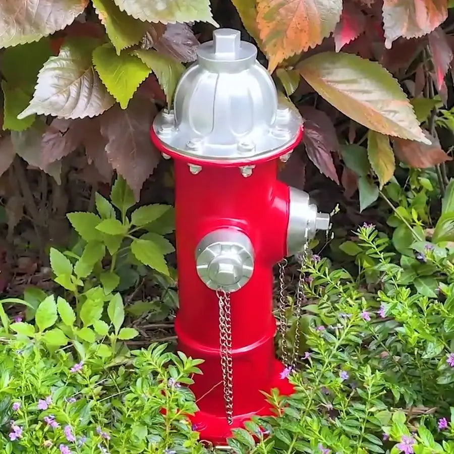 Dog Fire Hydrant Garden Statue Indoor Outdoor Decor