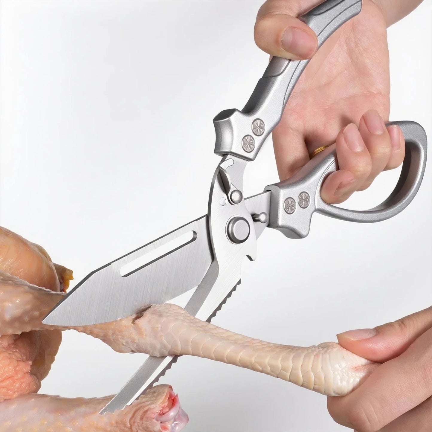 Multifunctional Stainless Steel Kitchen Scissors For Chicken Bones And BBQ