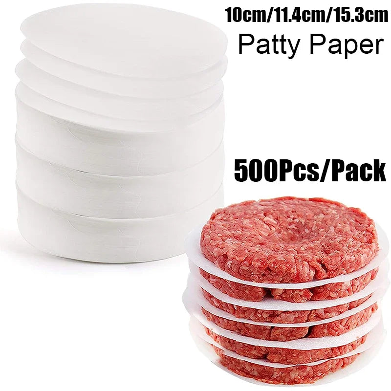 Patty Paper 500 Pcs Wax Sheets For Separating Patties