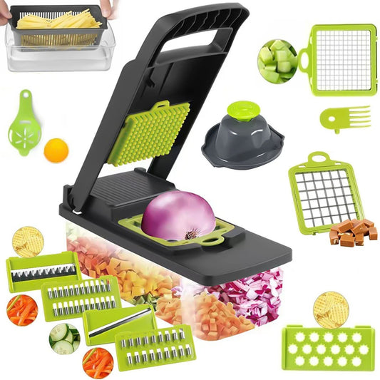 14 in 1 Multifunction Vegetable Chopper Shredder Slicer Kitchen Gadget