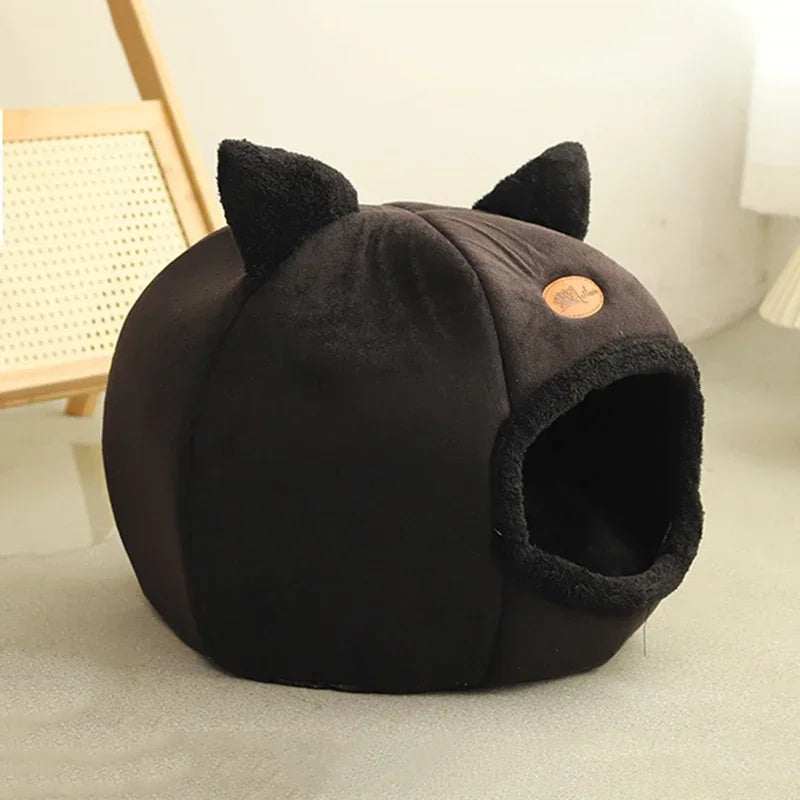 Deep Sleep Comfort Cat Bed And Cozy Indoor Cave Nest