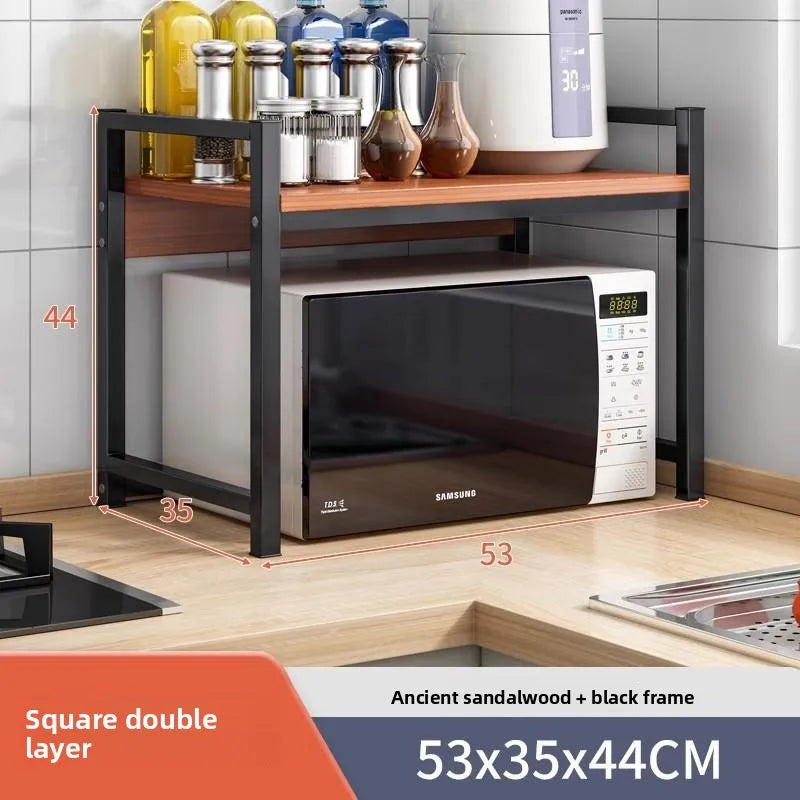 Kitchen Multi Functional Storage Rack Stand With Multiple Layers