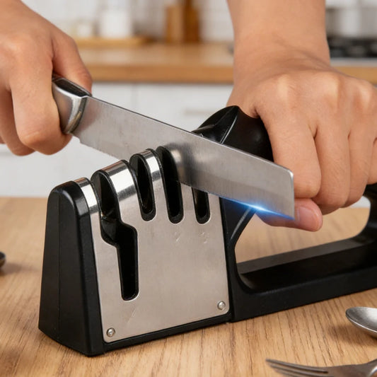 4-In-1 Quick Knife Sharpener 4-Stage Kitchen Knife Scissors Sharpener