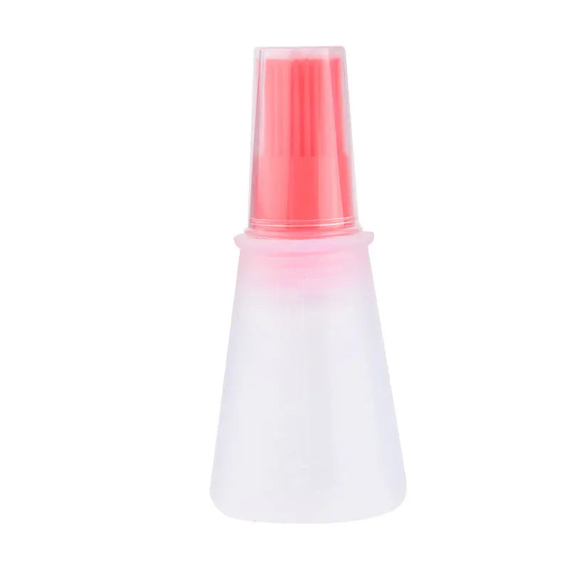 Grease Bottle Brush Silicone Grill Brush And Dispenser