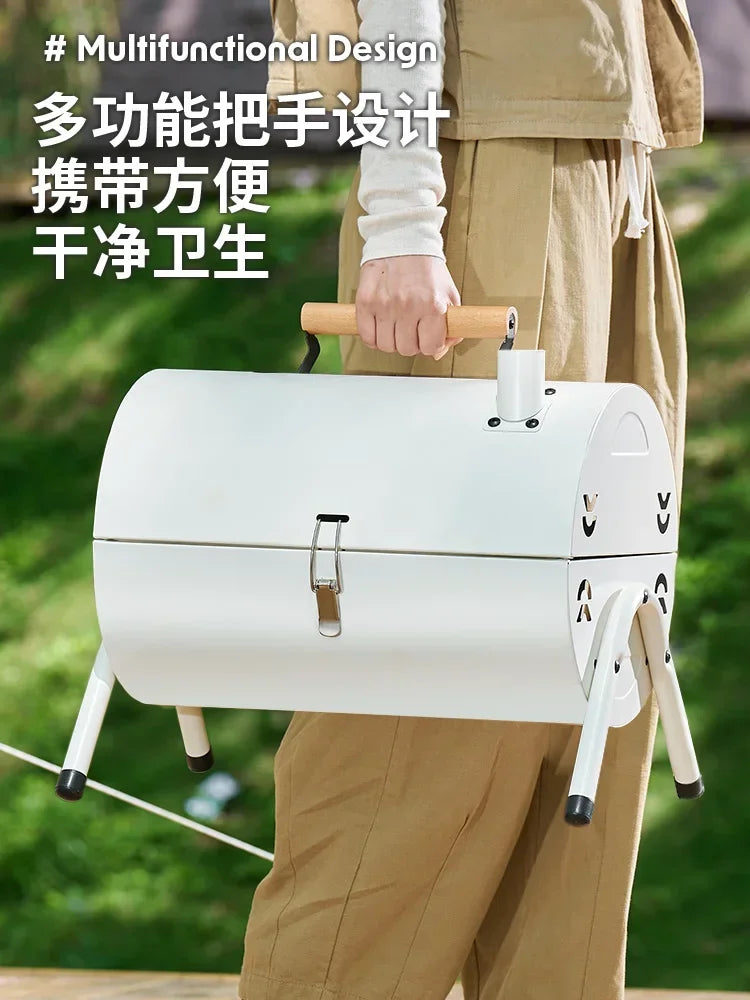 HAOYUNMA Portable Foldable Charcoal Barbecue Grill For Outdoor Cooking