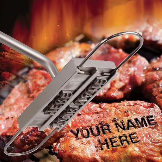 BBQ Branding Iron for DIY Lettered Barbecue Steak Grilling Tool