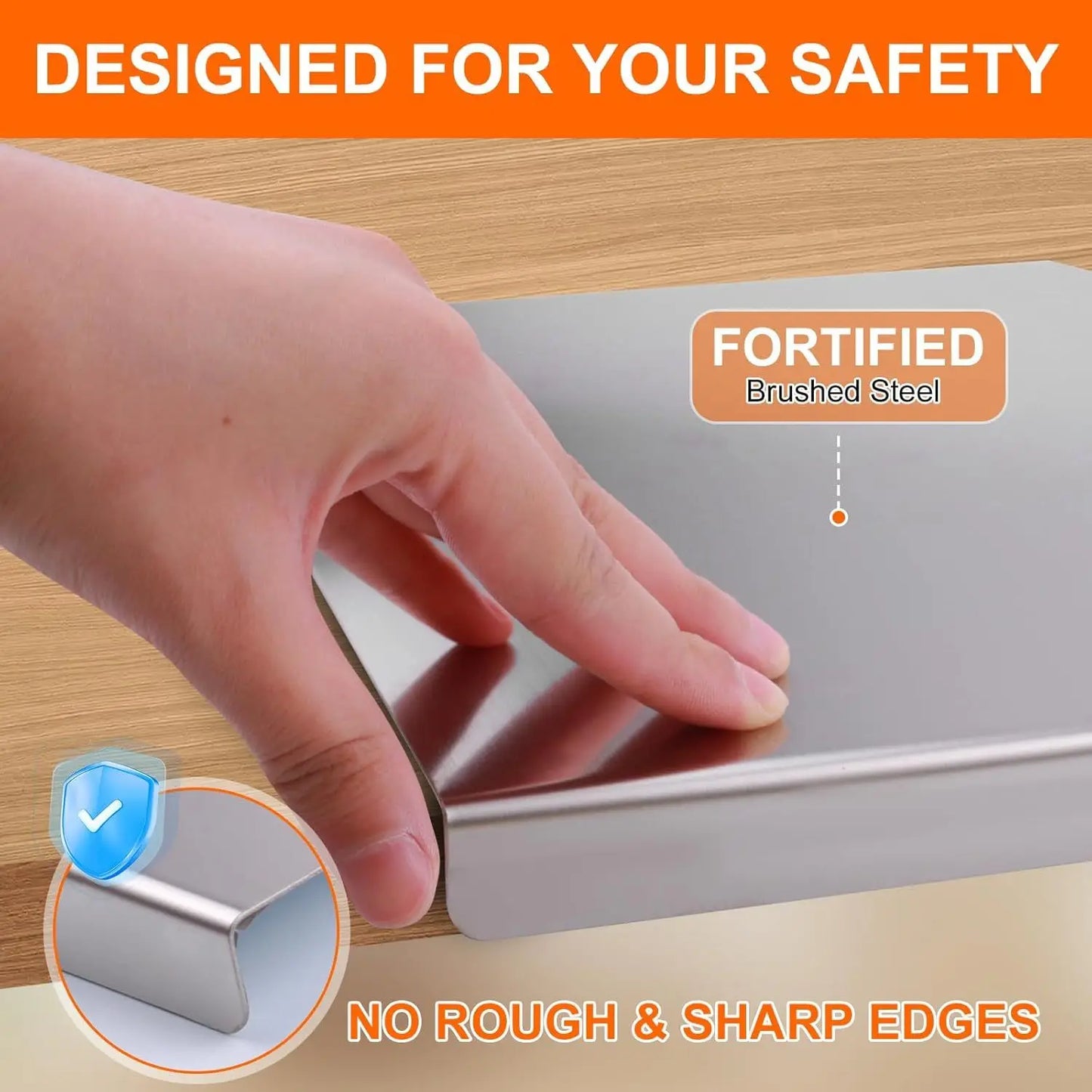 304 Stainless Steel Cutting Board With Lid And Non Slip