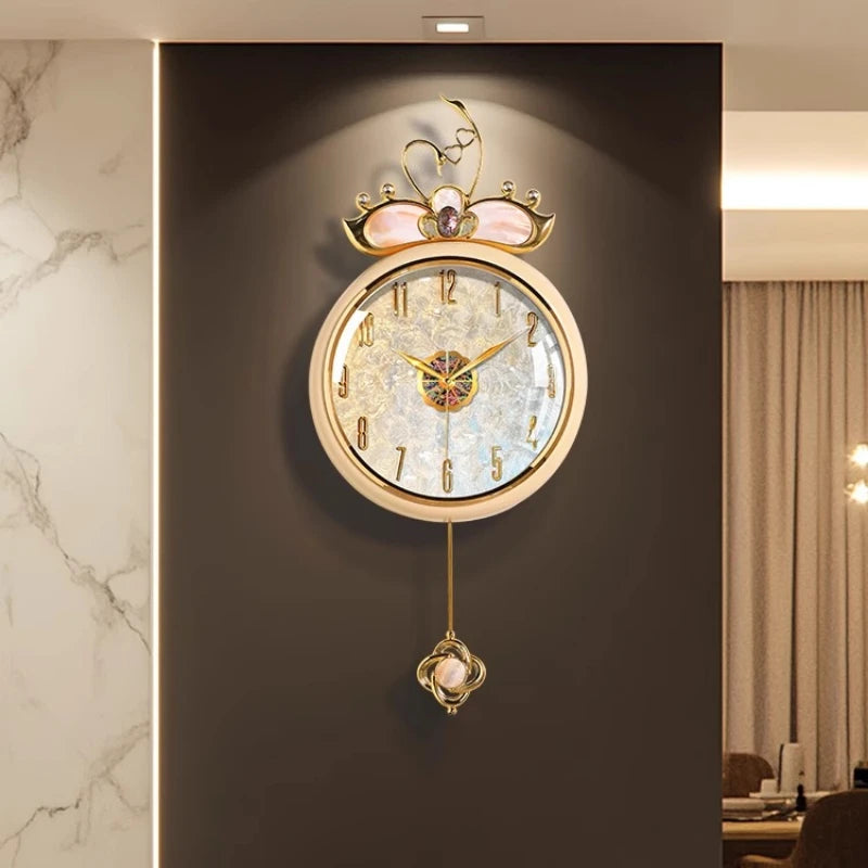 Dutrieux Nordic Round Wall Clock Modern Minimalist Living Room Decor