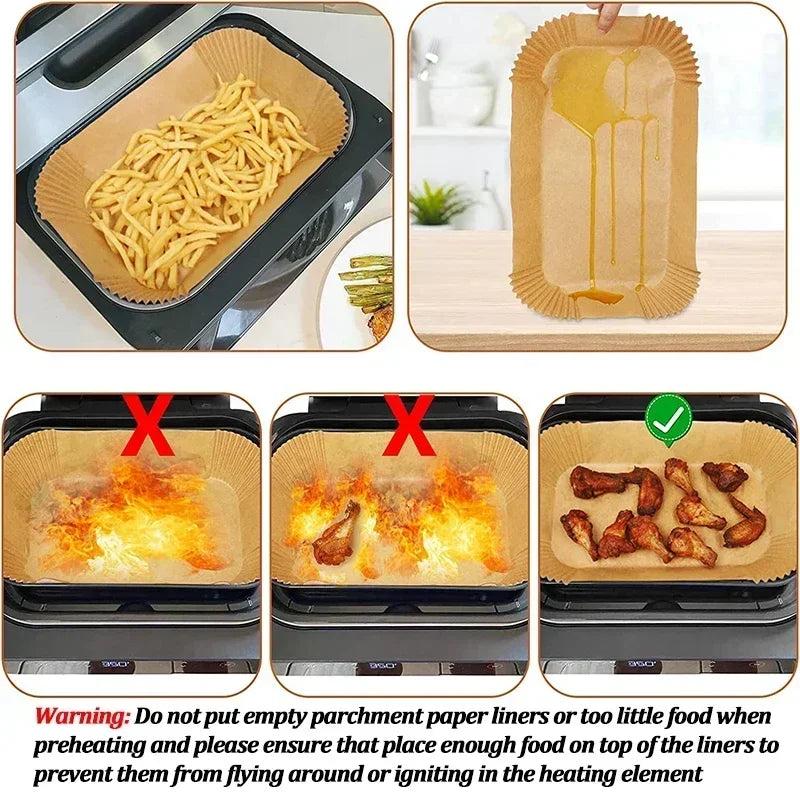 Disposable Air Fryer Paper Nonstick Liner For Baking