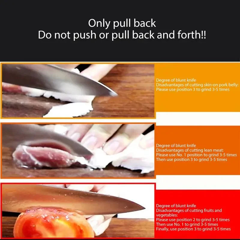 4-In-1 Quick Knife Sharpener 4-Stage Kitchen Knife Scissors Sharpener