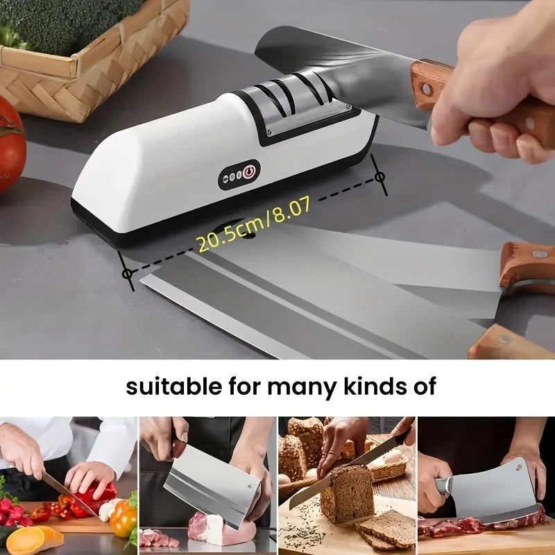 Kitchen Electric Knife Sharpener Multifunctional Automatic Professional