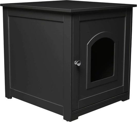 Hidden Litter Box Furniture Cabinet For Cats Conceals Odor