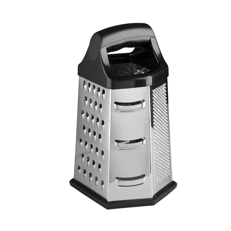 Stainless Steel Box Grater 6 Sides Slicer Shredder For Vegetables
