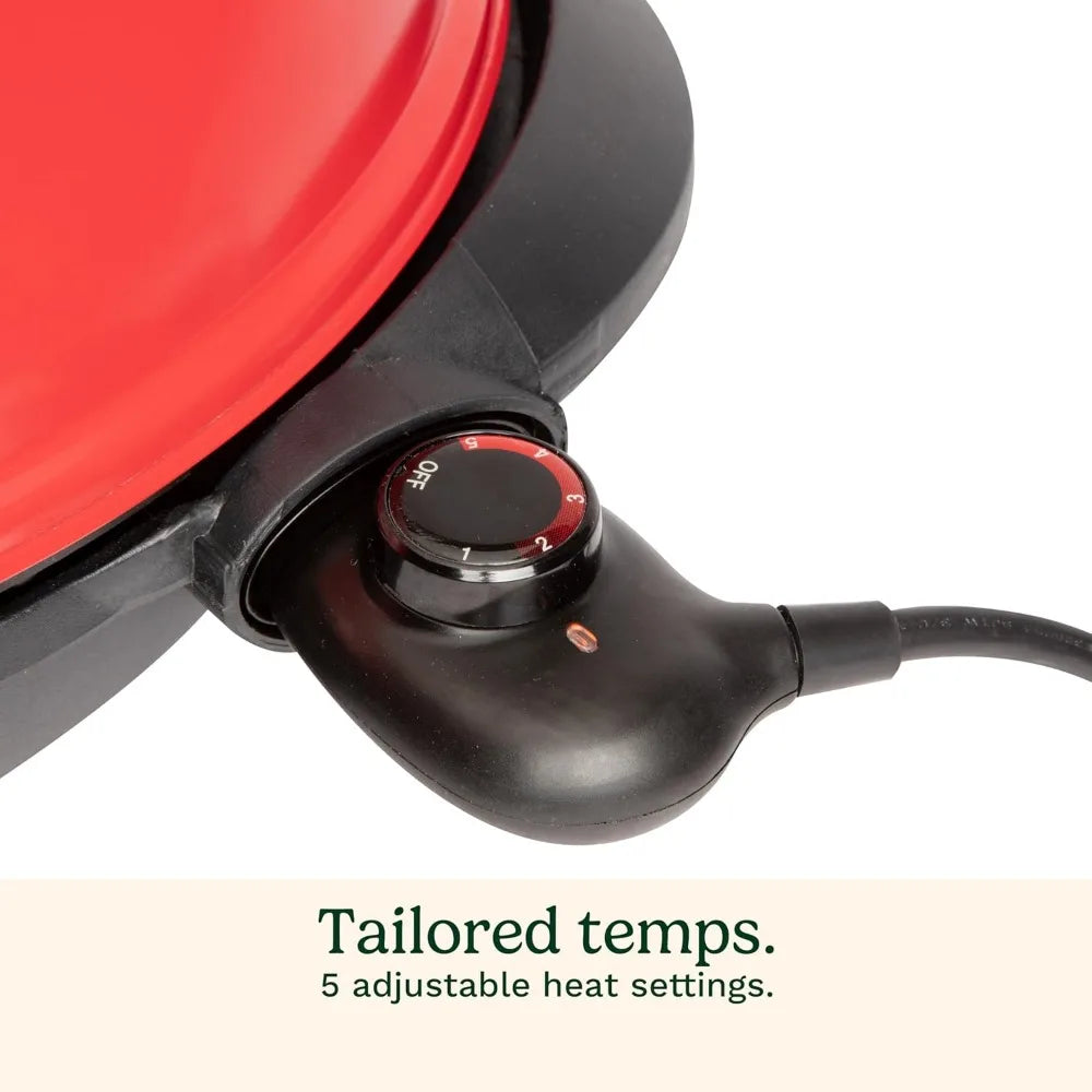 Indoor Outdoor Electric Grill 2-In-1 Portable BBQ With Nonstick