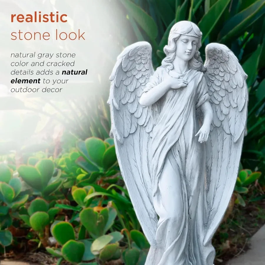 Calming Angel Statue Yard Art For Outdoor Garden Decor