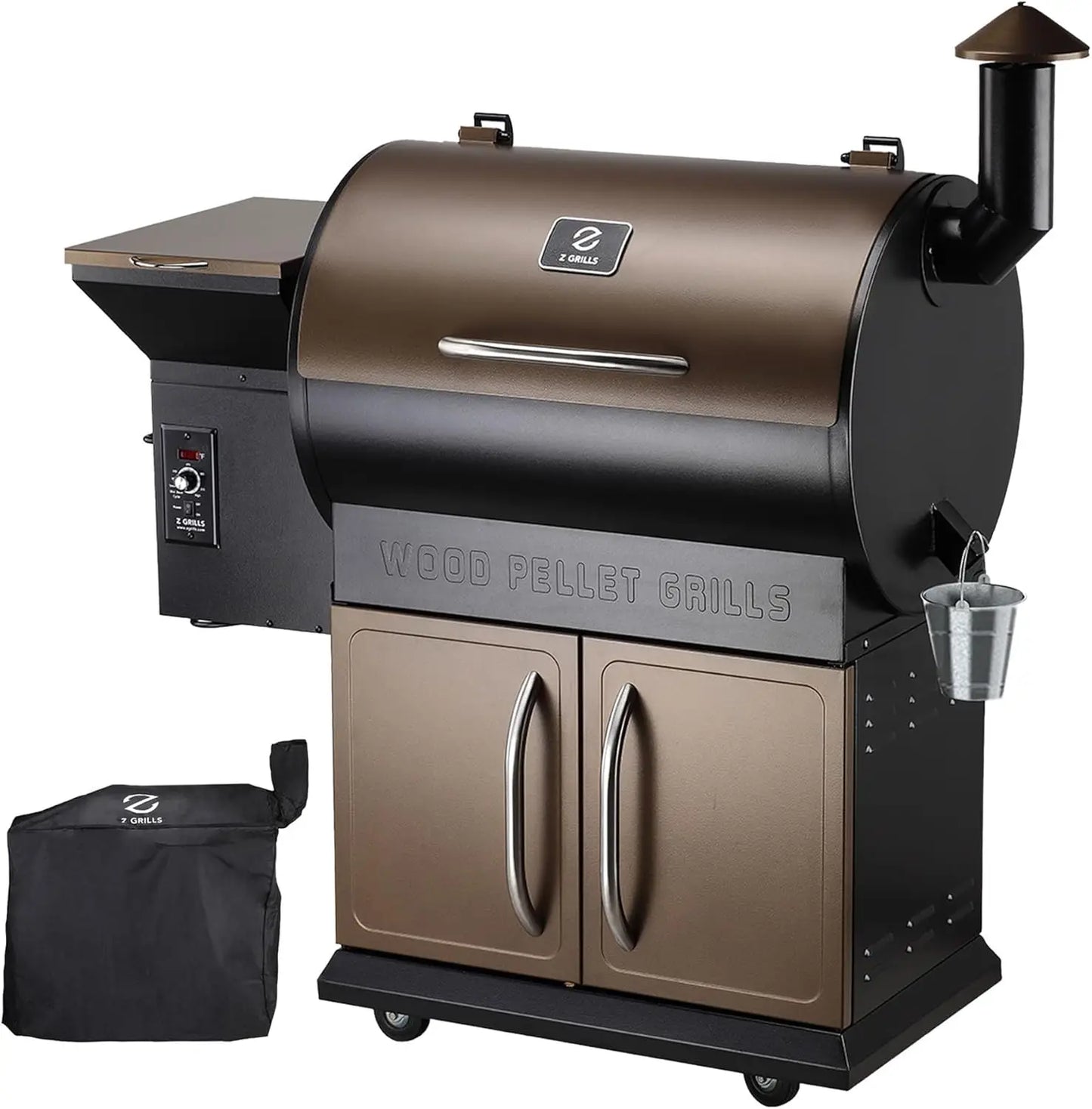 XMSJ Wood Pellet Grill Smoker With PID Control Outdoor Cooking
