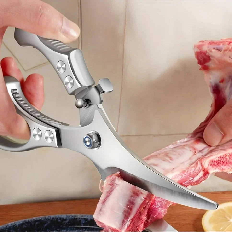 Multifunctional Stainless Steel Kitchen Scissors For Chicken Bones And BBQ