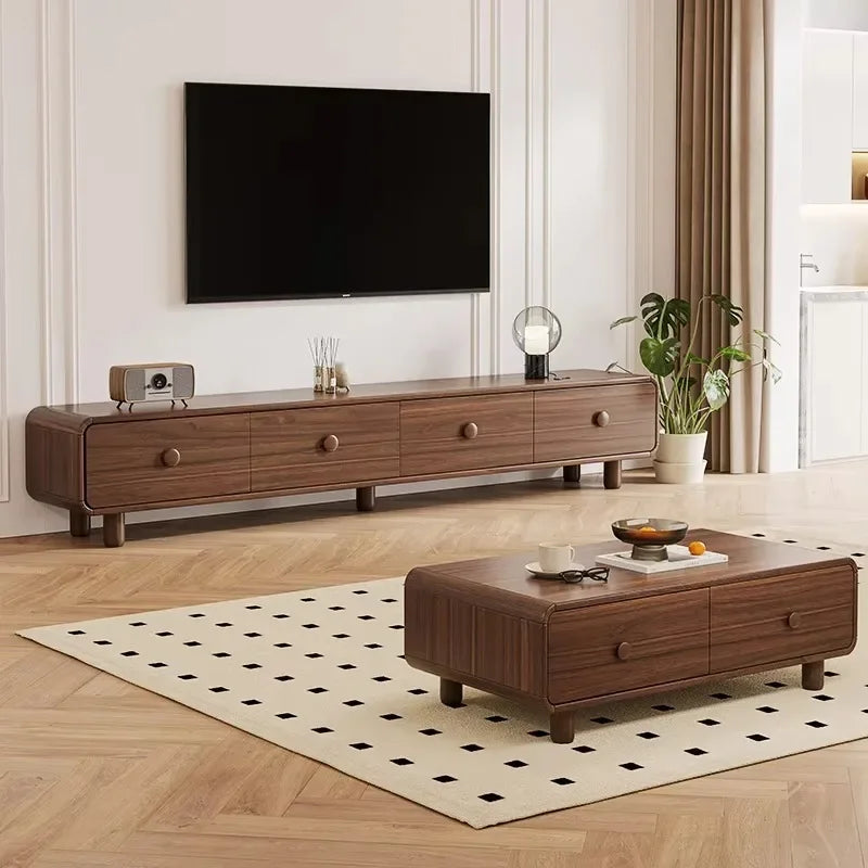 HOUYU Nordic Modern Wooden TV Stand Cabinet For Living Room