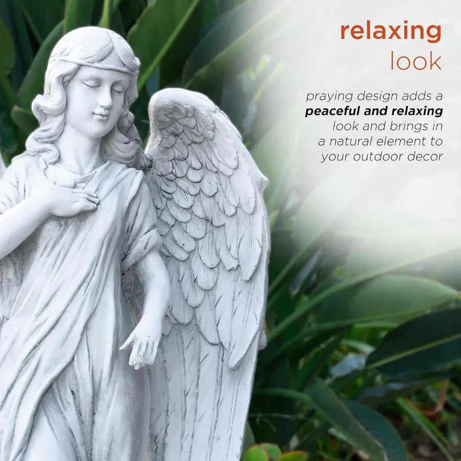 Calming Angel Statue Yard Art For Outdoor Garden Decor