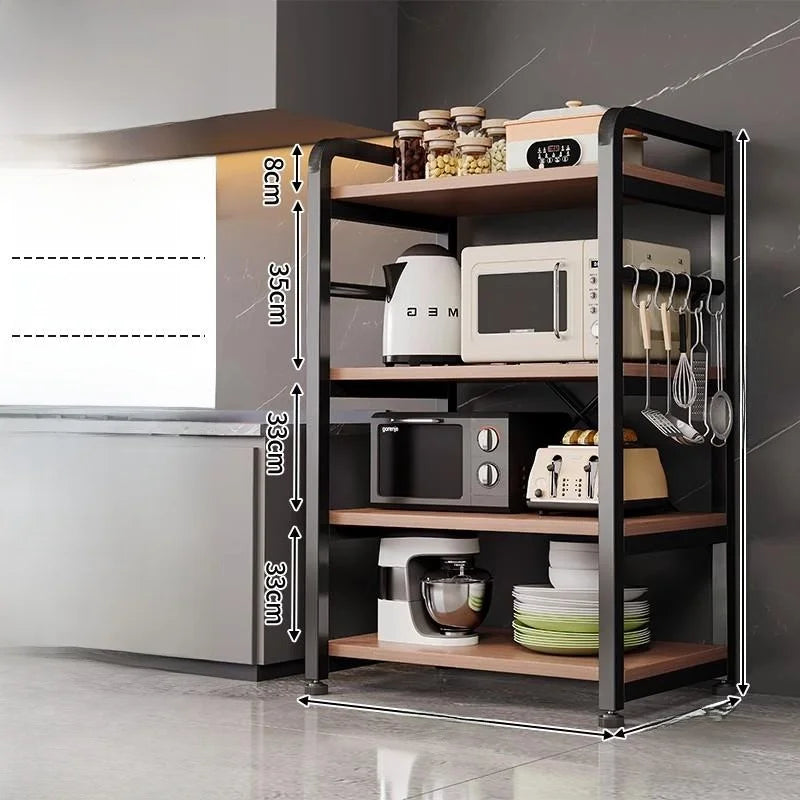 Kitchen Multi Functional Storage Rack Stand With Multiple Layers