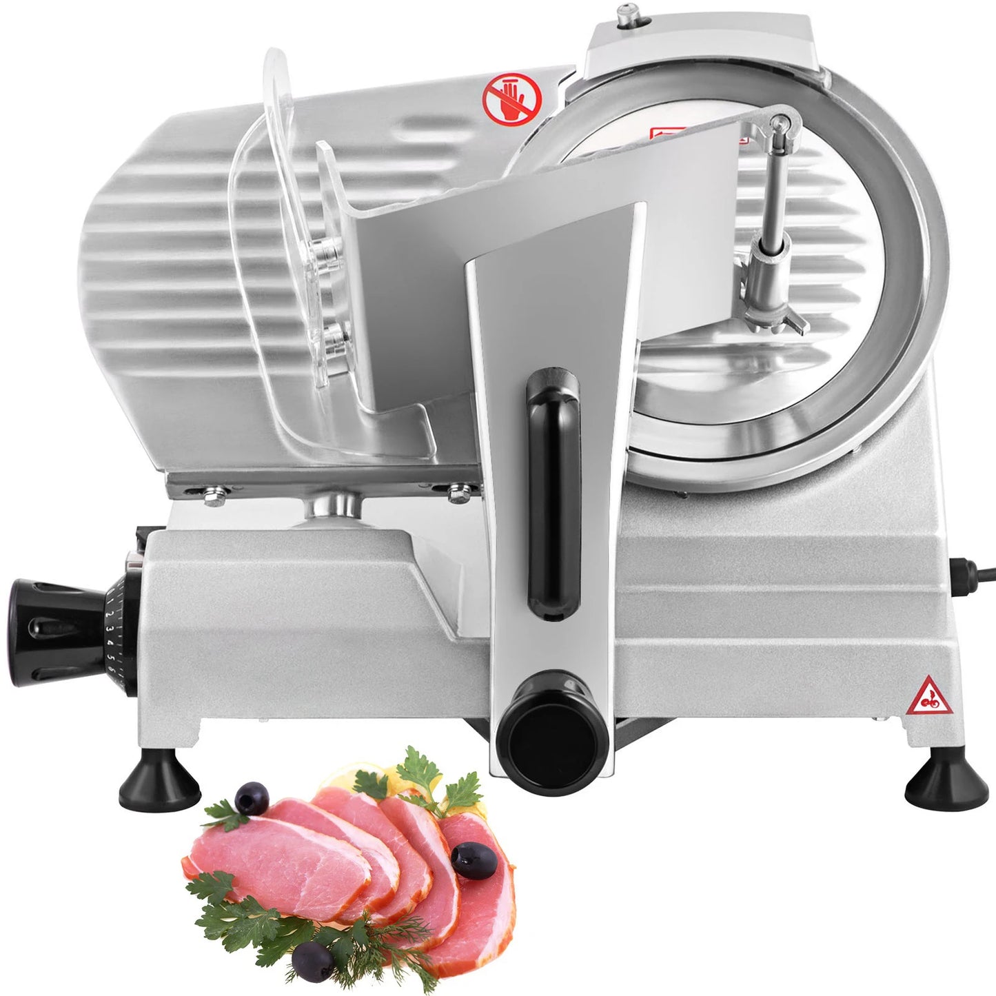 SucceBuy Meat Slicer Electric Deli Slicer Carbon Steel Blade