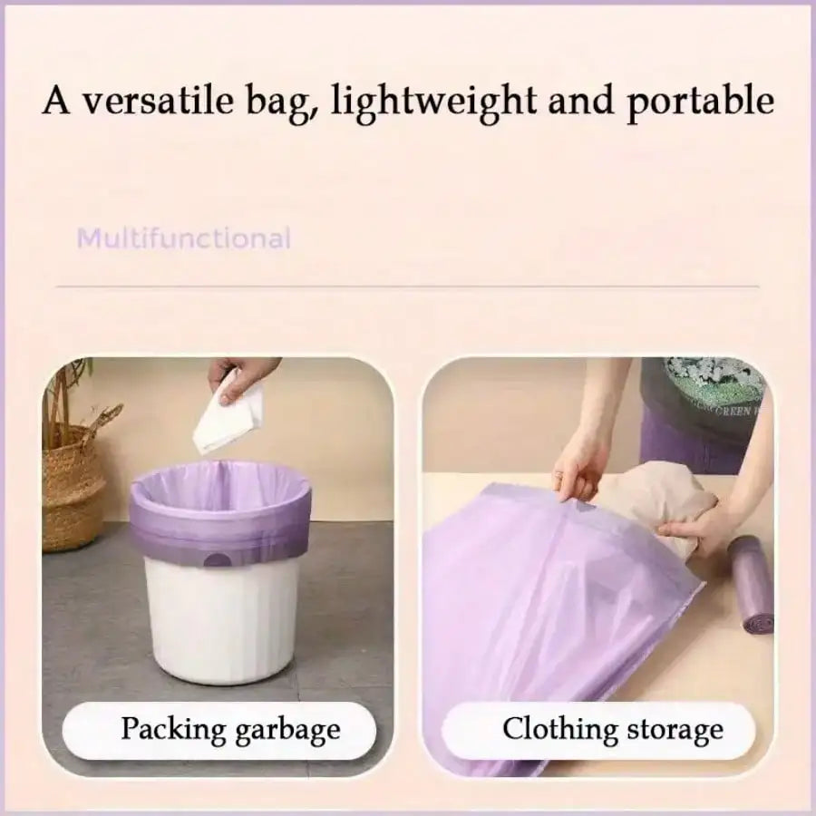 AEHOME 100pcs Household Portable Drawstring Trash Bags