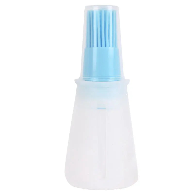 Grease Bottle Brush Silicone Grill Brush And Dispenser