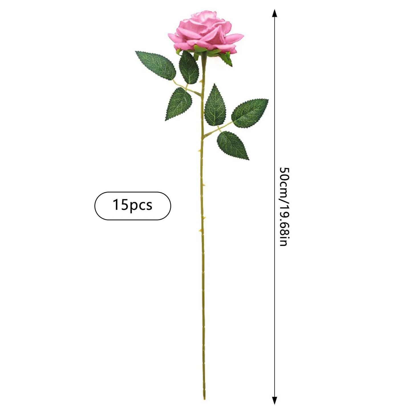 Velvet Roses Artificial 15Pcs Wedding Decor Romantic Gift