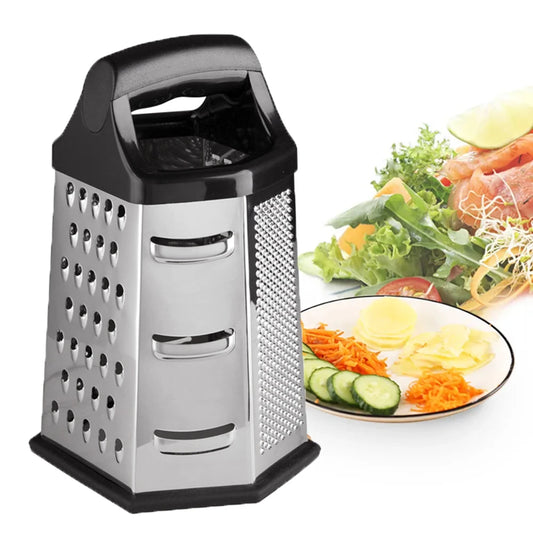 Multifunctional Box Grater With Stainless Steel Blades For Kitchen