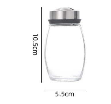 Opovcom Single Bottle Glass Jar And Spice Jar Set Rack