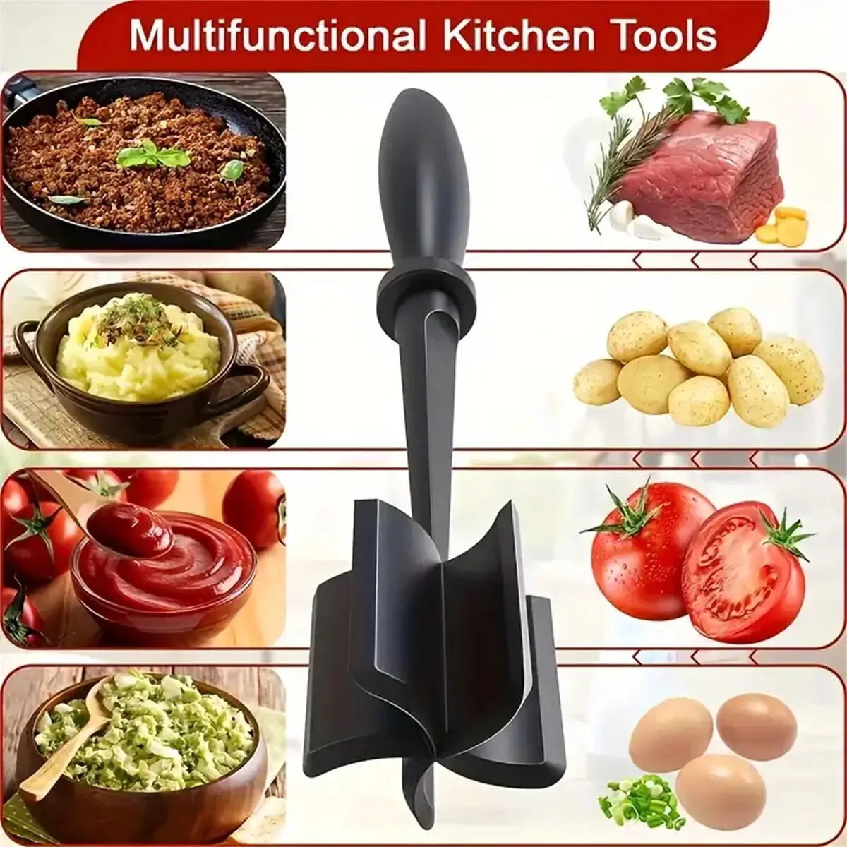 Meat Chopper And Shredder Heat Resistant Ground Beef Tool