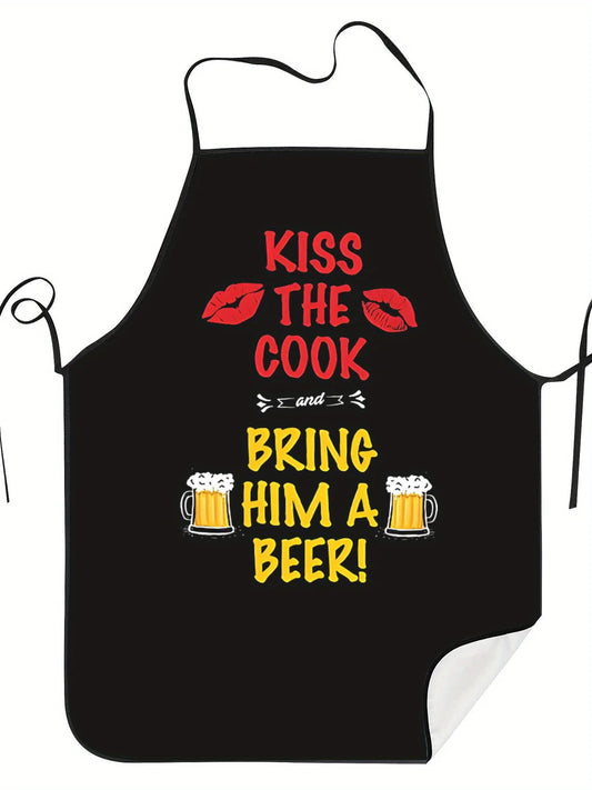 Kiss The Cook And Bring Him A Beer Apron Keepsakes