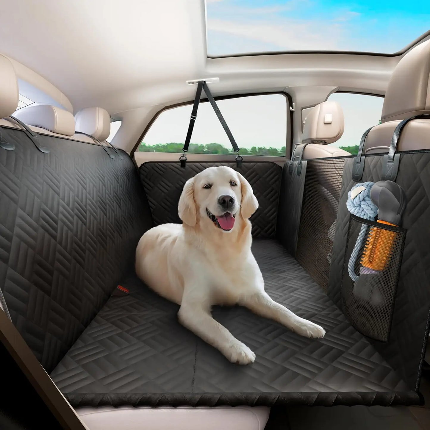 Back Seat Dog Hammock Cover For Cars And SUVs Washable