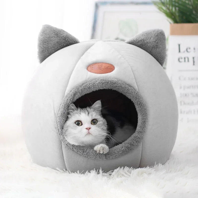 Deep Sleep Comfort Cat Bed And Cozy Indoor Cave Nest