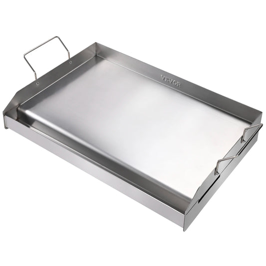 SucceBuy Stainless Steel Stove Top Griddle Nonstick Rectangular Pan