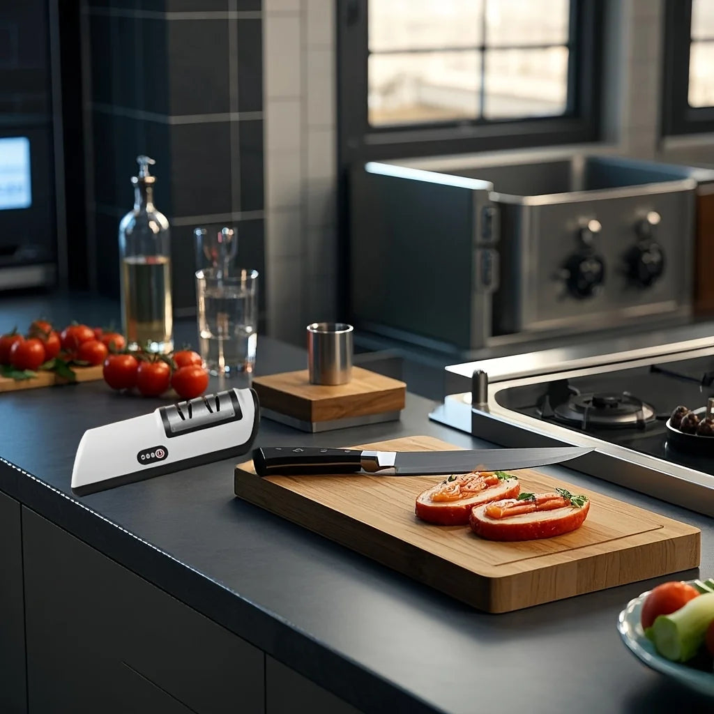 Kitchen Electric Knife Sharpener Multifunctional Automatic Professional