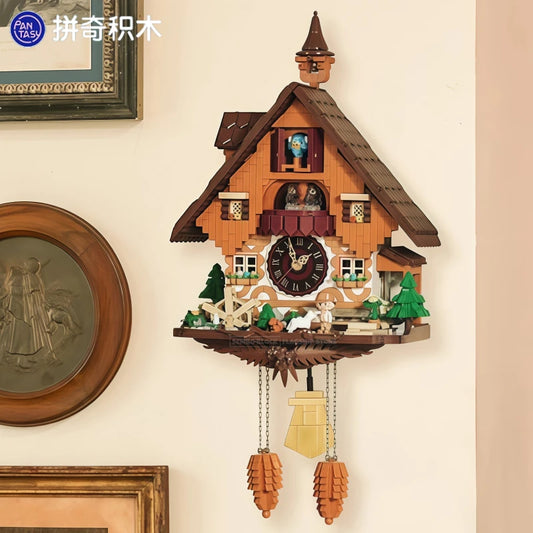 Pantasy Cuckoo Clock Building Blocks Kawaii Desktop Toy Model